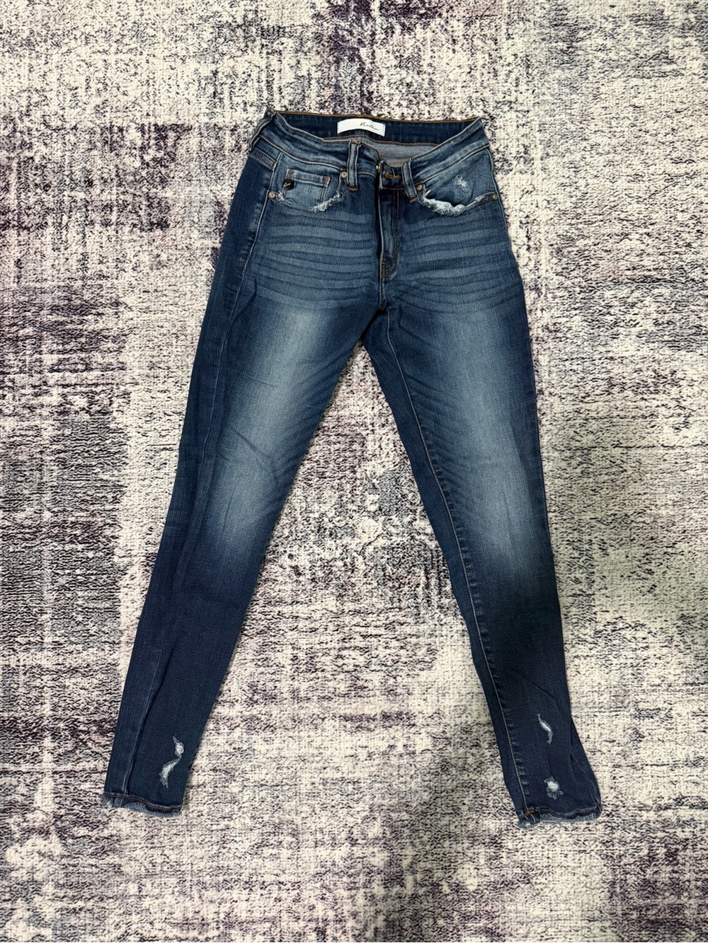 KanCan Dark Blue Distressed Low rise Skinny Jeans